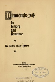 Front cover of Diamonds in History and romance by Louise Ivory Moore