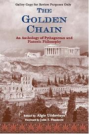 Cover of The Golden Chain by Algis Uzdavinys