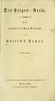 Cover of Die Pilger-Reise by Matthäus von Collin