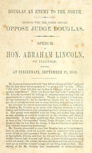 Front cover of Douglas an enemy to the North by Abraham Lincoln