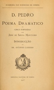 Front cover of D. Pedro, poema dramtico em cinco jornadas by José Maria de Sousa Monteiro