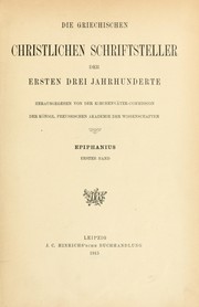 Front cover of Epiphanius by Epiphanius Saint, Bishop of Constantia in Cyprus