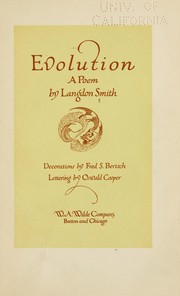 Cover of Evolution by Langdon Smith