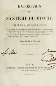 Cover of Exposition du système du monde by Pierre Simon marquis de Laplace