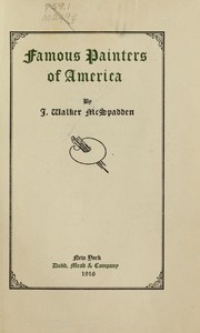 Front cover of Famous painters of America by J. Walker McSpadden