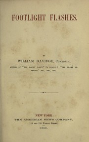 Cover of Footlight flashes by William Pleater Davidge