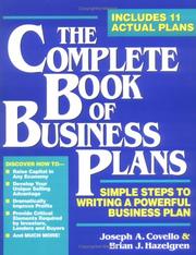 Cover of The complete book of business plans by Joseph A. Covello