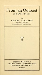 Front cover of From an outpost, and other poems by Leslie Coulson