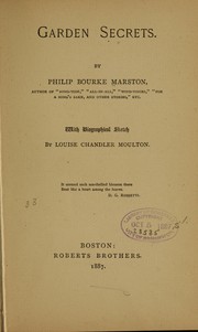 Cover of Garden secrets by Philip Bourke Marston