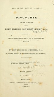 Front cover of The great man in Israel by John Frederick Schroeder
