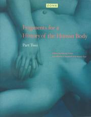 Front cover of Fragments for a history of the human body by Michel Feher