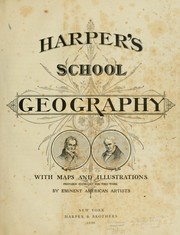 Front cover of Harper's school geography by Harper & Brothers