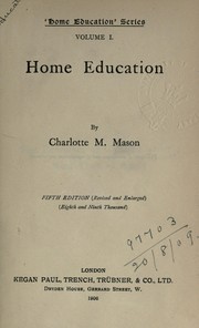 Cover of Home education series by Charlotte M. Mason