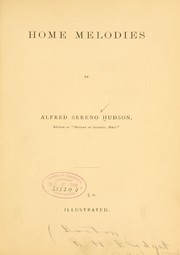 Front cover of Home melodies by Alfred Sereno Hudson