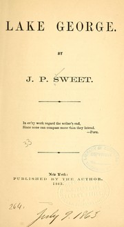 Cover of Lake George by J. P. Sweet