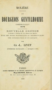 Front cover of Le bourgeois gentilhomme by Molière
