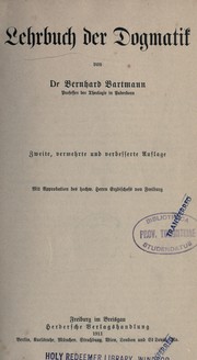 Cover of Lehrbuch der Dogmatik by Bernhard Bartmann
