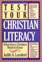 Front cover of Test your Christian literacy by Judith A. Lunsford
