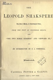 Front cover of The Leopold Shakspere by William Shakespeare
