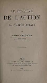 Cover of Le probleme de l'action by Gustave Rodrigues