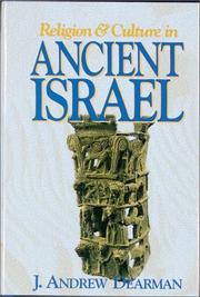 Front cover of Religion & culture in ancient Israel by John Andrew Dearman