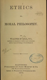 Cover of Ethics by Walter H. Hill