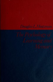 Front cover of The psychology of learning and memory by Douglas L. Hintzman