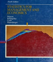 Cover of *Statistics Mgmt Economics by WATSON ET AL