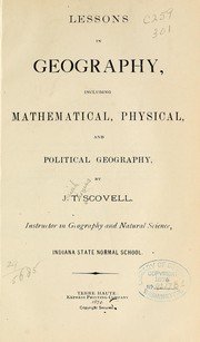 Front cover of Lessons in geography, including mathematical, physical, and political geography by J. T. Scovell