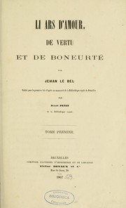 Cover of Li ars d'amour by Jehan Le Bel