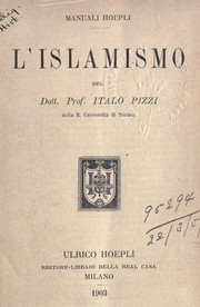 Cover of L'Islamismo by Italo Pizzi