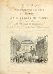 Front cover of London and its environs in the nineteenth century by Thomas H. Shepherd