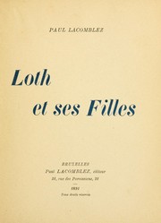 Front cover of Loth et ses filles by Paul Lacomblez