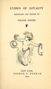 Front cover of Lyrics of loyalty by Moore, Frank