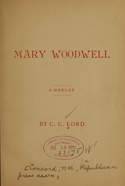 Front cover of Mary Woodwell by Charles Chase Lord