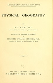 Front cover of Maury-Simonds physical geography by Matthew Fontaine Maury
