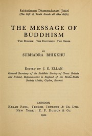 Front cover of The message of Buddhism by Bhikshu Subheadra