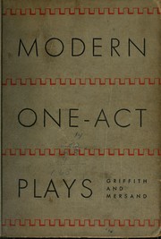 Cover of Modern one-act plays by Francis J. Griffith