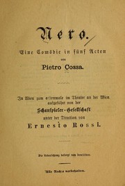 Cover of Nerone by Pietro Cossa
