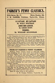 Cover of O Captain! My Captain! by Walt Whitman