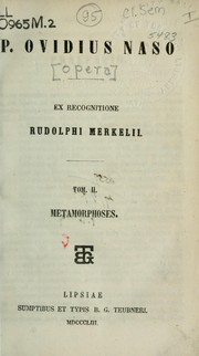 Cover of Opera by Ovid