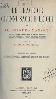 Cover of Opere by Alessandro Manzoni