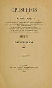 Cover of Opúsculos by Alexandre Herculano