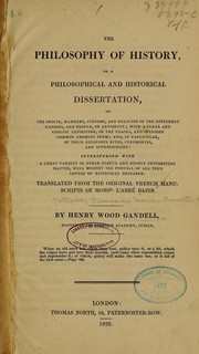 Front cover of The philosophy of history by Voltaire