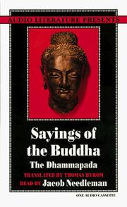 Front cover of Sayings of the Buddha by Unknown