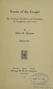 Front cover of Poems of the gospel by Allen R. Darrow