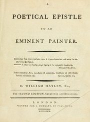 Front cover of A poetical epistle to an eminent painter by Hayley, William