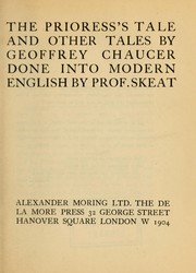 Front cover of The prioress's tale by Geoffrey Chaucer