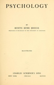 Front cover of Psychology by Breese, Burtis Burr