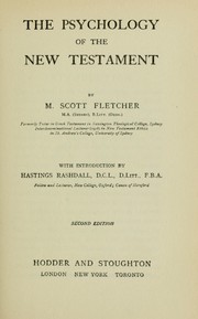 Front cover of The psychology of the New Testament by M. Scott Fletcher